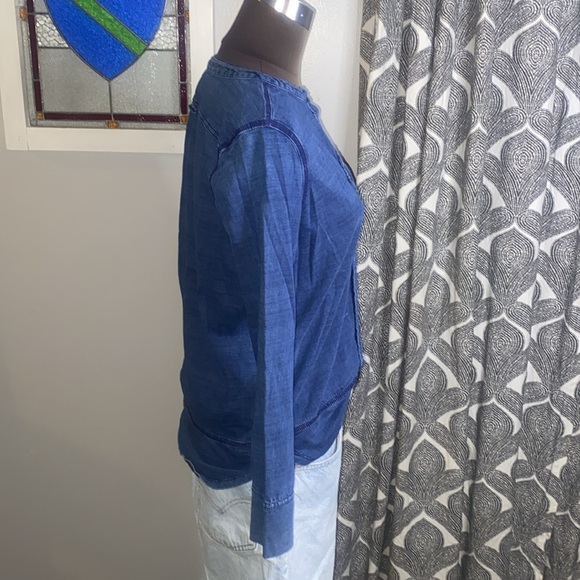Roots Canada long sleeve 100% cotton Henly shirt - Picture 6 of 9